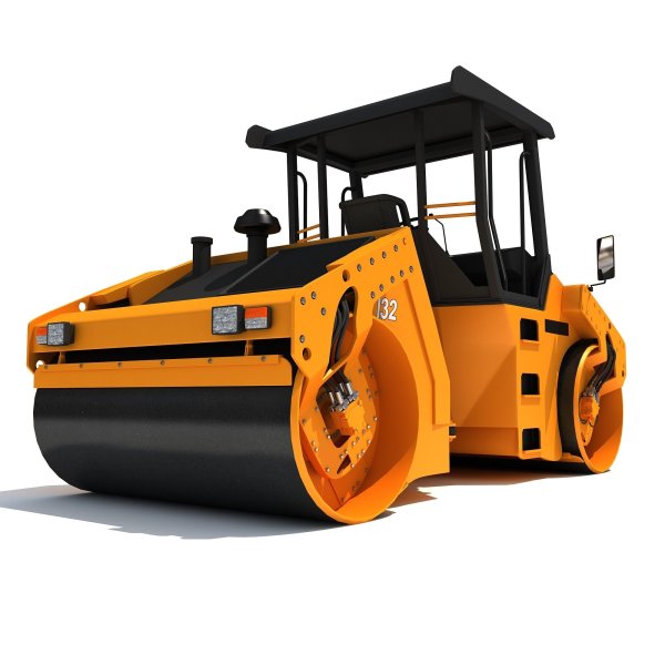 Asphalt Roller 3d model
