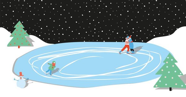 Каток иллюстрация