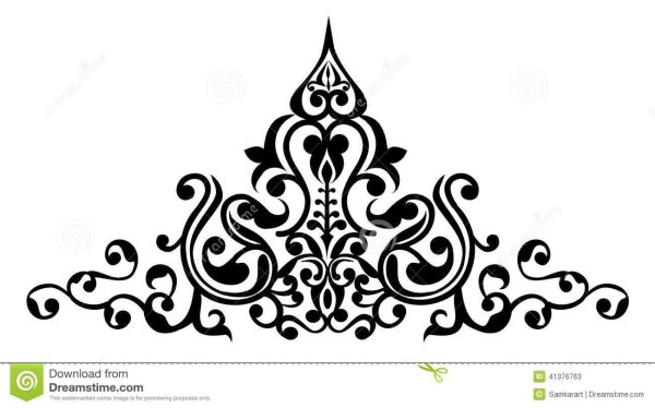 Восточные вензеля вектор