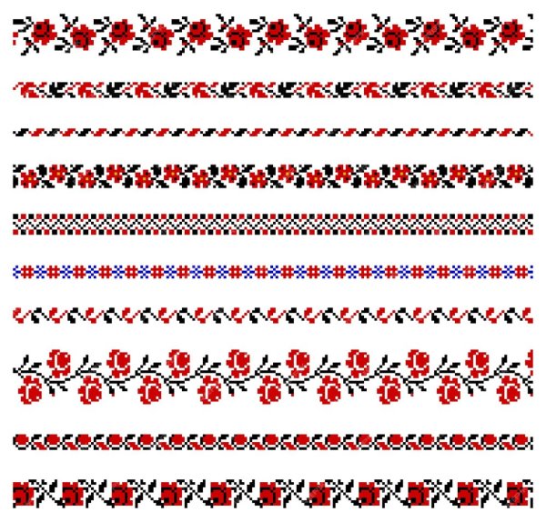 Казачий узор вектор