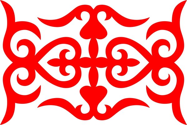 Башкирский орнамент Кускар вектор