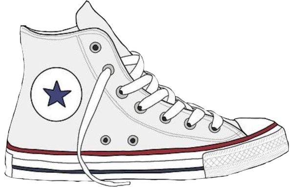 Кеды трафарет