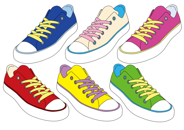 Нарисовать спортивную обувь