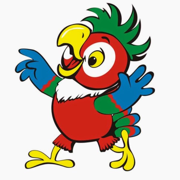 Попугай на шкафчик в детском саду