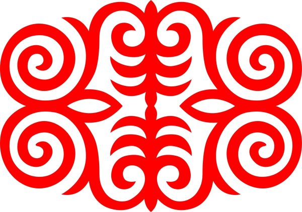 Казахский национальный орнамент Кошкар муйиз