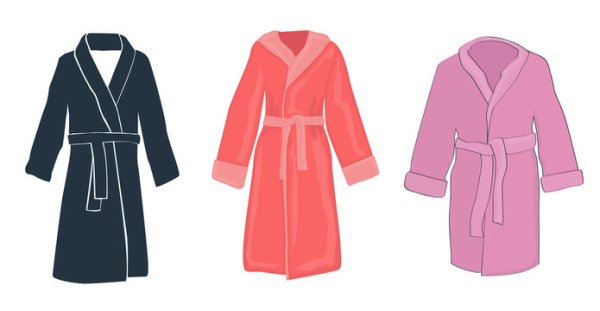 Висящий халат силуэт