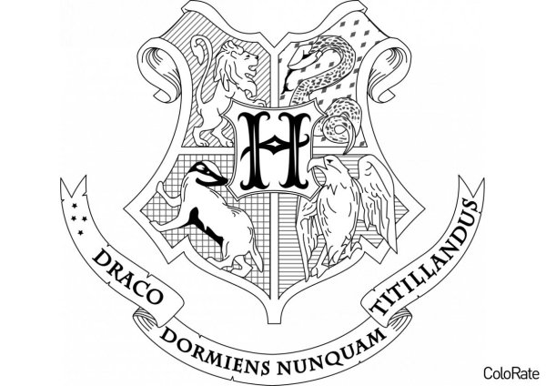 Герб Хогвартса для письма