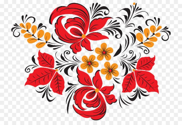 Хохлома цветы