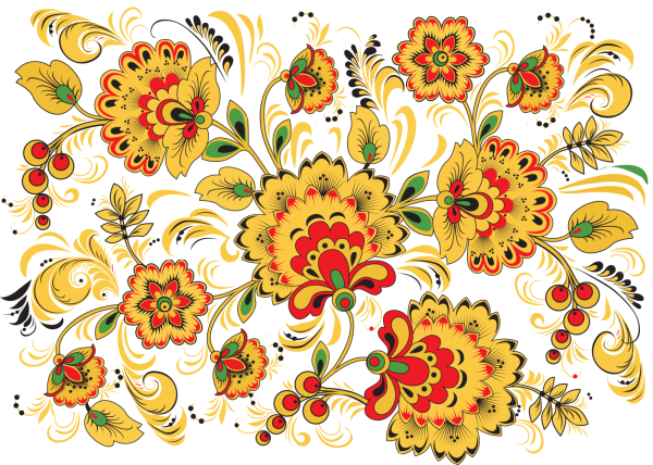 Узор и орнамент хохломской росписи