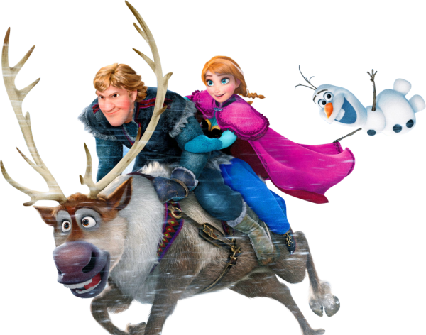 Анна и Эльза Олаф и олень