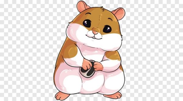 Хомячок без фона