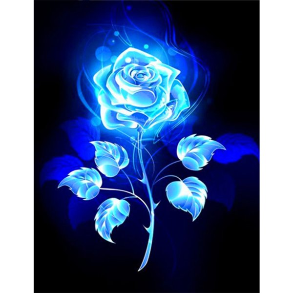 Красивый светящийся цветок арт