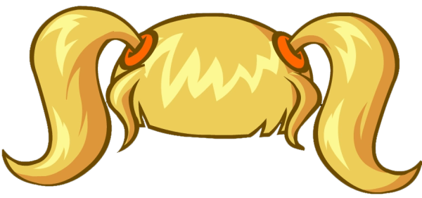 Волосы хвостики мультяшные