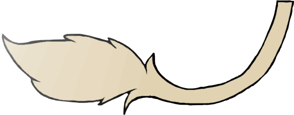 Хвост мультяшный