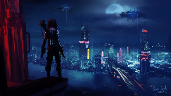 Киберпанк антураж
