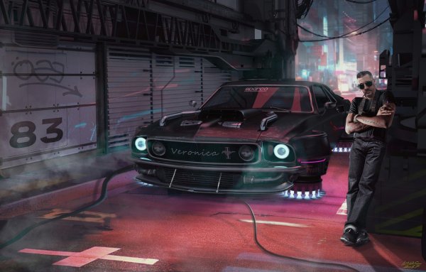 Cars Cyberpunk 2077 Mustang