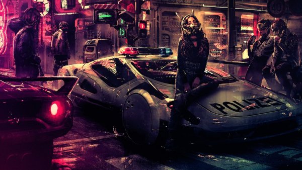 Машина Бэтмена Cyberpunk 2077