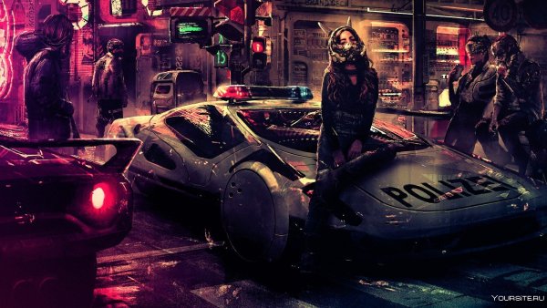 Машина Бэтмена Cyberpunk 2077