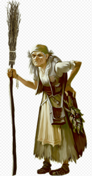 Баба Яга в полный рост