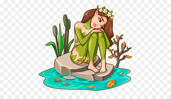 Стикеры Лесная нимфа