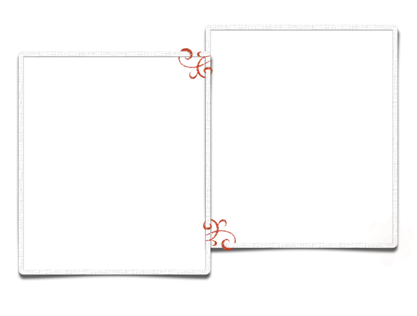 Простые двойные рамки на прозрачном фоне