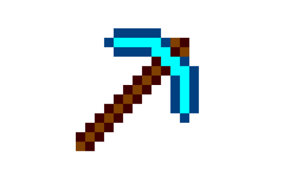 Кирка из МАЙНКРАФТА по клеткам