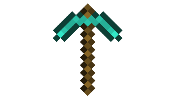 Алмазная кирка майнкрафт без фона