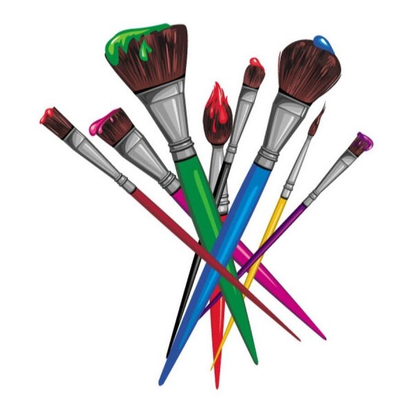 Ребенок с кисточкой