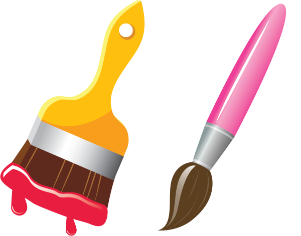 Кисточка для рисования вектор