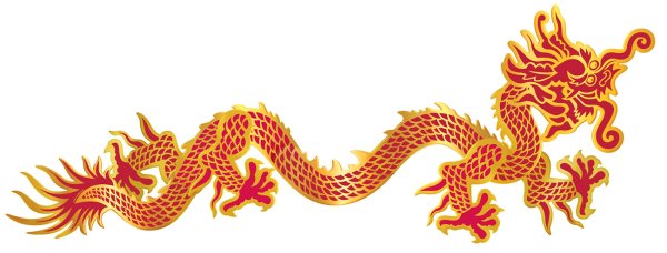 Китайский дракон длинный