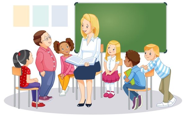 Учитель и ученик иллюстрация