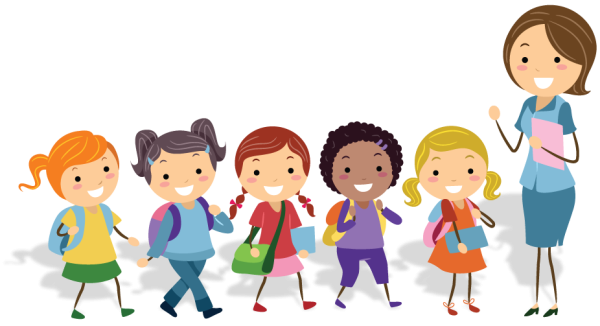 Воспитатель и дети мультяшные