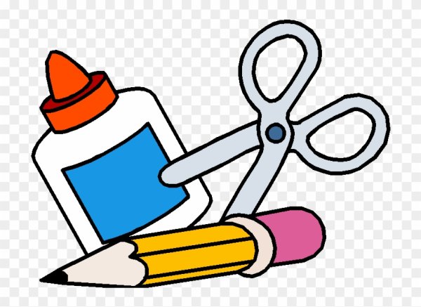 Пластилин клей ножницы