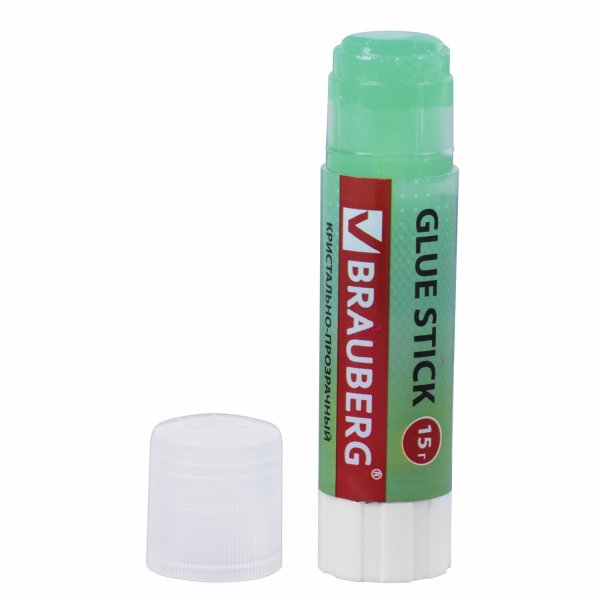 Клей карандаш БРАУБЕРГ прозрачный