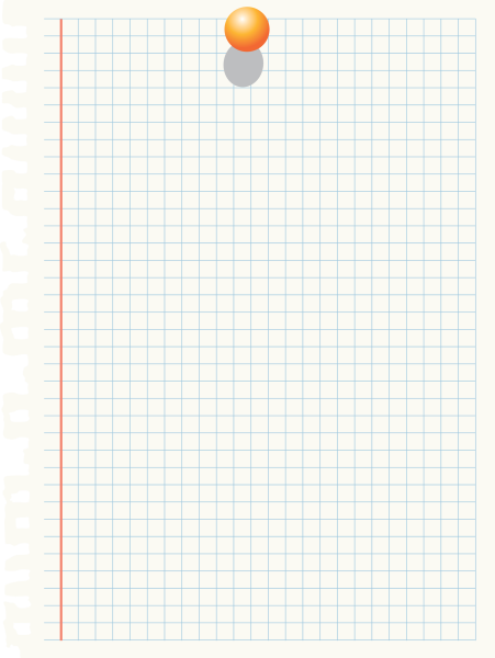 Тетрадный лист в клетку