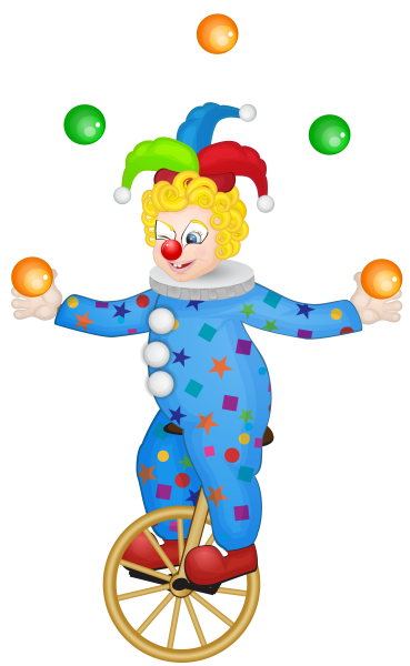 Клоун жонглер