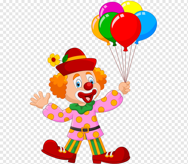 Шарик с аппликацией клоуна клоуна