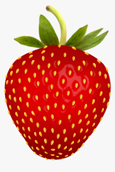 Клубника на прозрачном фоне
