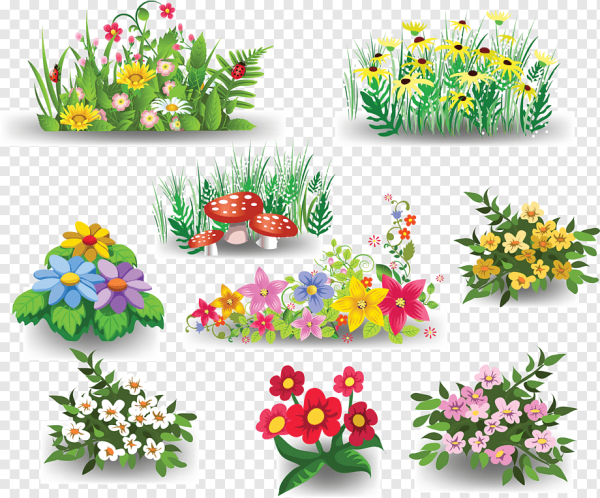 Клумба вектор