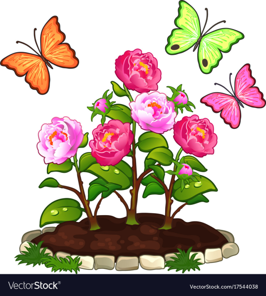 Клумба мультяшная