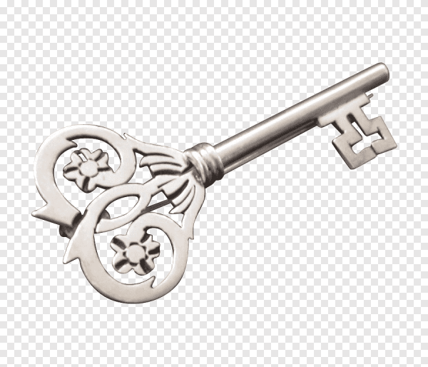 Красивый старинный ключ