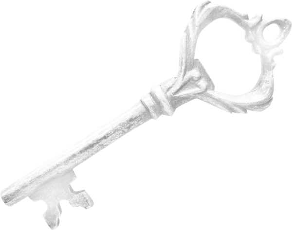 Ключ на белом фоне