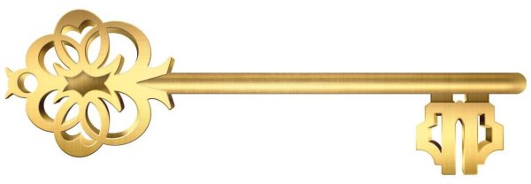 Ключ на прозрачном фоне