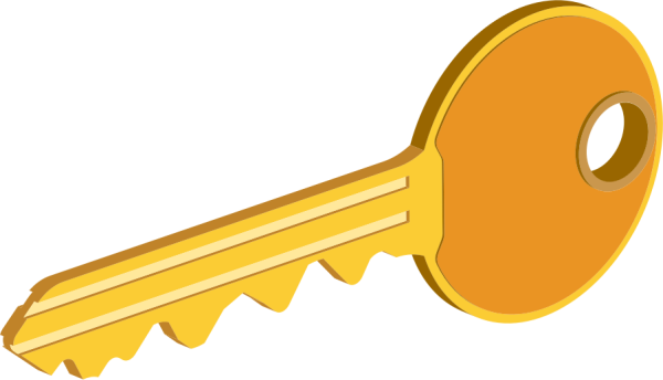 Ключ клипарт на прозрачном фоне