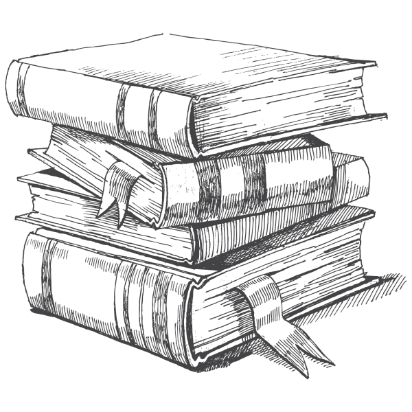 Стопка книг рисунок