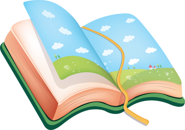 Клипарт книги на прозрачном фоне