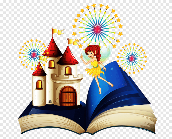 Книга сказок на прозрачном фоне