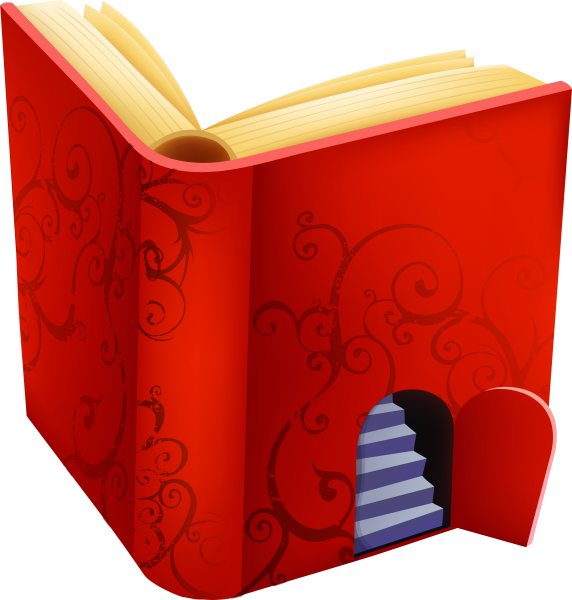 Книга сказок на прозрачном фоне