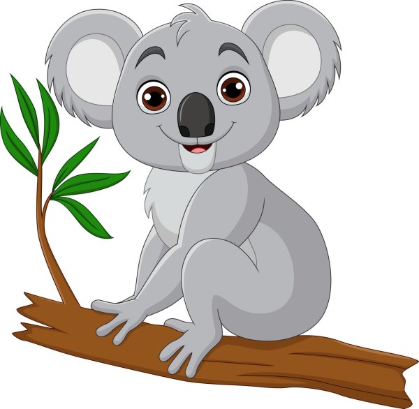 Коала рисунок