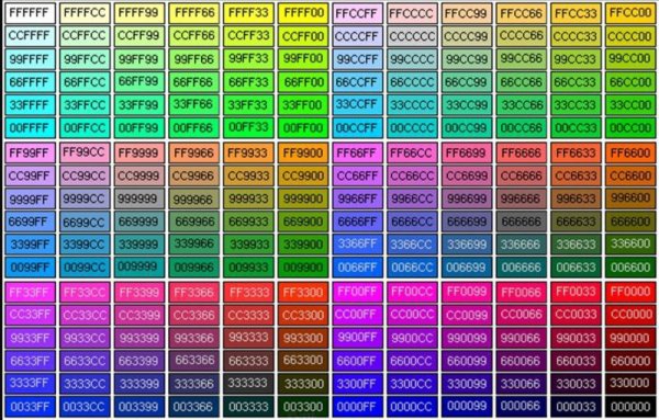 Цвета в самп в формате RRGGBB